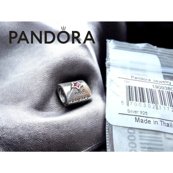 Authentic Pandora Silver Red Enamel Letter to Santa Bead 791390EN58 – NWOT - Picture 7 of 7